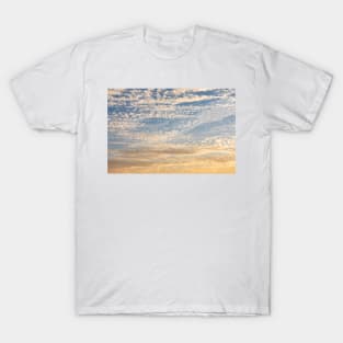 Cirrocumulus clouds sunset sky cloudscape T-Shirt